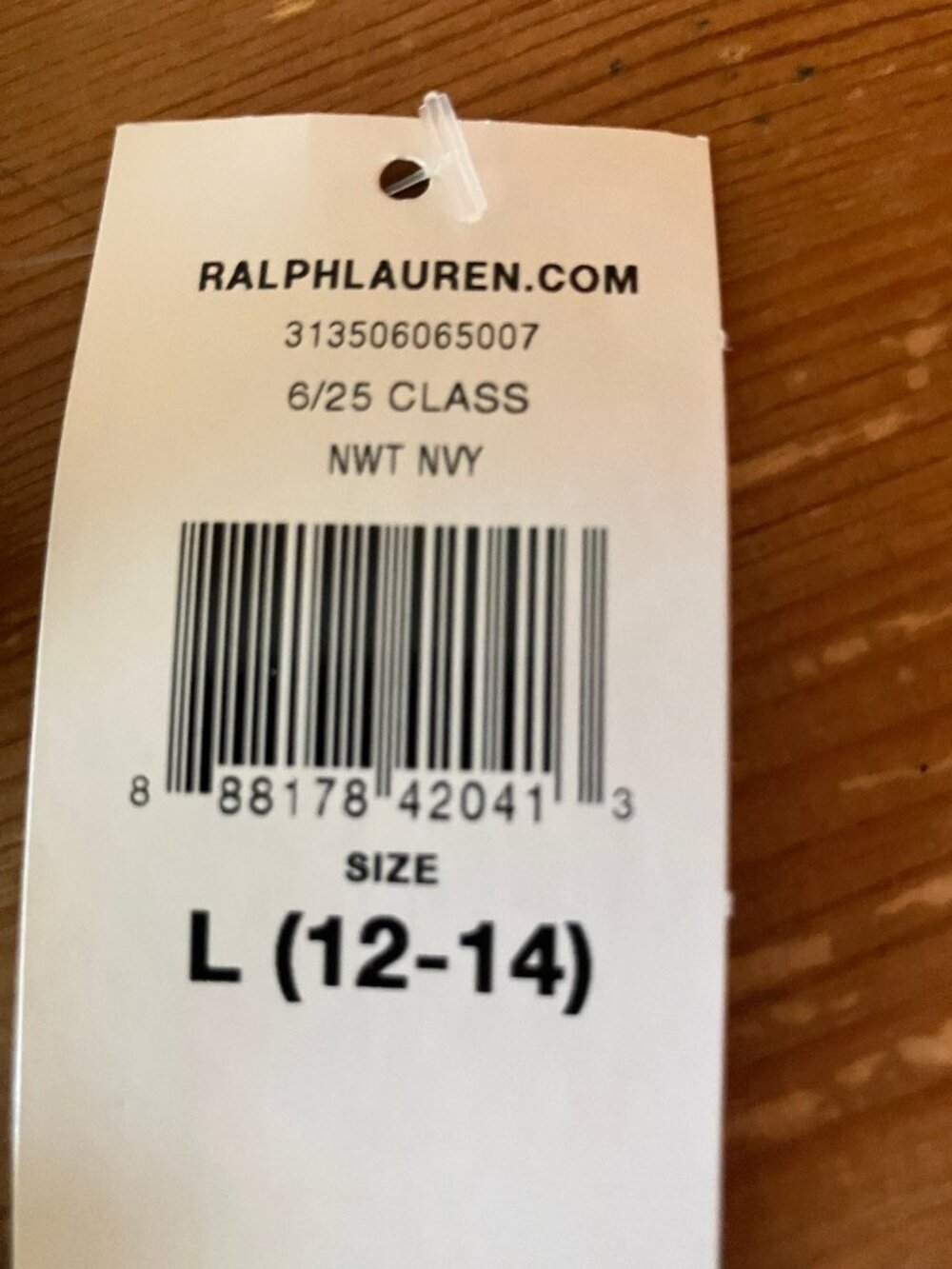 RALPH LAUREN Boy's Polo Shirt Navy Blue, Short slvs, Size L (12-14), New - Picture 2 of 8